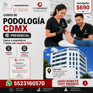 Curso Presencial de Podología en CDMX Inscripción