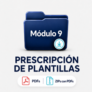 MÓDULO DESCARGABLE 9 PRESCRIPCIÓN DE PLANTILLAS